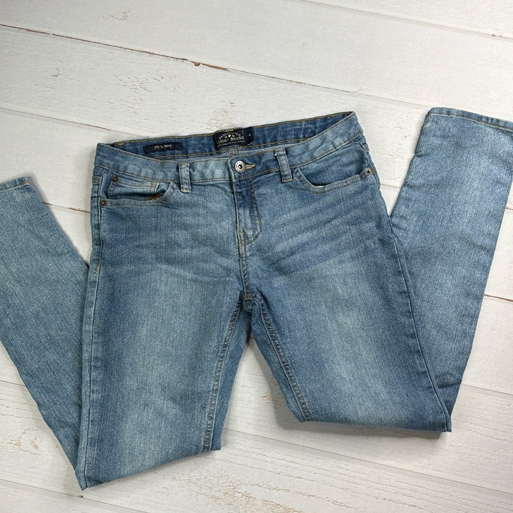 Lucky Brand Girls' Youth Zoe 5-Pocket Skinny Fit Stretch Denim Jeans Size 16
